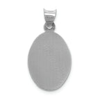 FJC Finejewelers 14k White Gold Our Lady Of Guadalupe Oval Charm