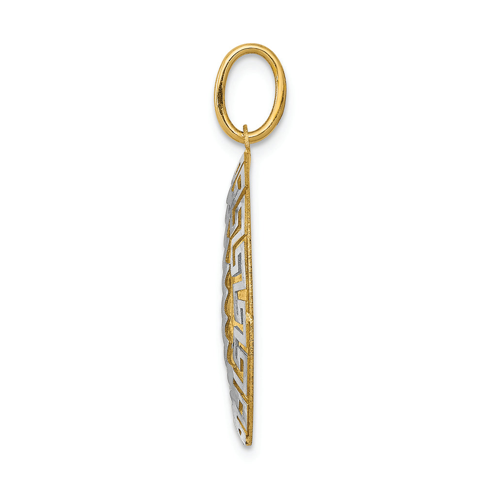 FJC Finejewelers 14k Two-tone Gold Our Lady Of Guadalupe Charm