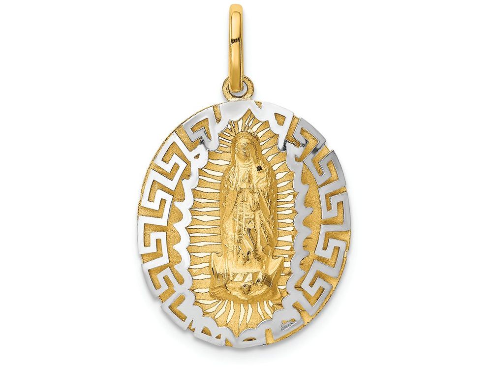 FJC Finejewelers 14k Two-tone Gold Our Lady Of Guadalupe Charm