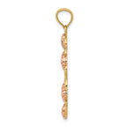 FJC Finejewelers 14k Two-tone Gold White with Rhodium Our Lady Of Guadalupe Charm