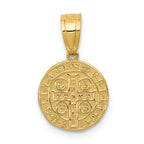 FJC Finejewelers 14k Yellow Gold San Benito 2 Sided Round Small Charm