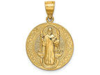 FJC Finejewelers 14k Yellow Gold San Benito 2 Sided Round Charm