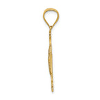 FJC Finejewelers 14k Yellow Gold San Benito 2-sided Cross Charm