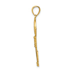 FJC Finejewelers 14k Yellow Gold San Benito 2-sided Key Charm