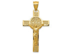 FJC Finejewelers 14k Yellow Gold San Benito 2-sided Crucifix Charm
