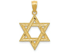 FJC Finejewelers 14k Yellow Gold Bright Cut Polished Star Of David Charm