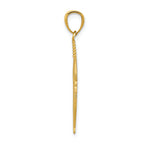FJC Finejewelers 14k Yellow Gold Polished Feather Charm