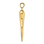 FJC Finejewelers 14k Yellow Gold Hollow Italian Horn Charm