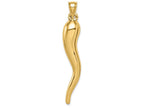 FJC Finejewelers 14k Yellow Gold Hollow Italian Horn Charm