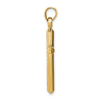 FJC Finejewelers 14k Yellow Gold Hollow Bright Cut Cross Charm