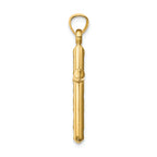 FJC Finejewelers 14k Yellow Gold Hollow Bright Cut Cross Charm