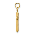 FJC Finejewelers 14k Yellow Gold Hollow Bright Cut Cross Charm