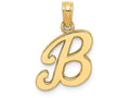 FJC Finejewelers 14k Yellow Gold B Script Initial Charm