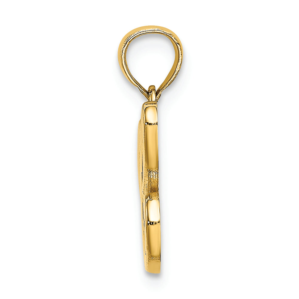 FJC Finejewelers 14k Yellow Gold C Script Initial Charm