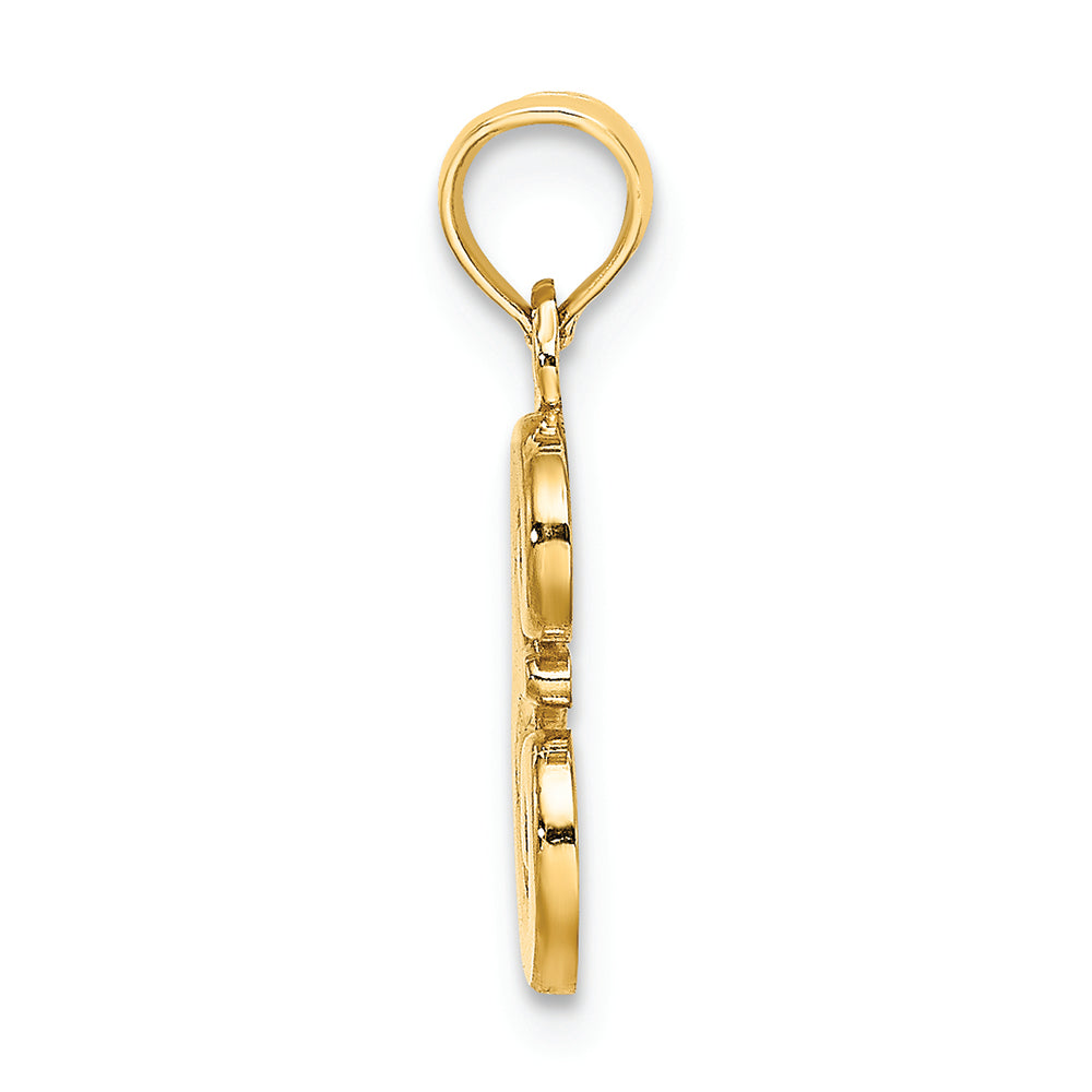 FJC Finejewelers 14k Yellow Gold E Script Initial Charm