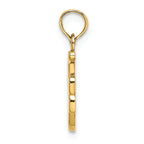 FJC Finejewelers 14k Yellow Gold F Script Initial Charm