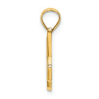 FJC Finejewelers 14k Yellow Gold K Script Initial Charm