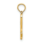 FJC Finejewelers 14k Yellow Gold L Script Initial Charm