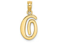 FJC Finejewelers 14k Yellow Gold O Script Initial Charm