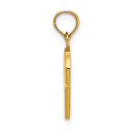 FJC Finejewelers 14k Yellow Gold P Script Initial Charm