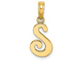 FJC Finejewelers 14k Yellow Gold S Script Initial Charm