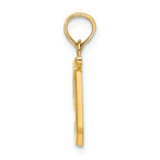 FJC Finejewelers 14k Yellow Gold T Script Initial Charm