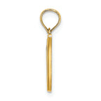 FJC Finejewelers 14k Yellow Gold V Script Initial Charm