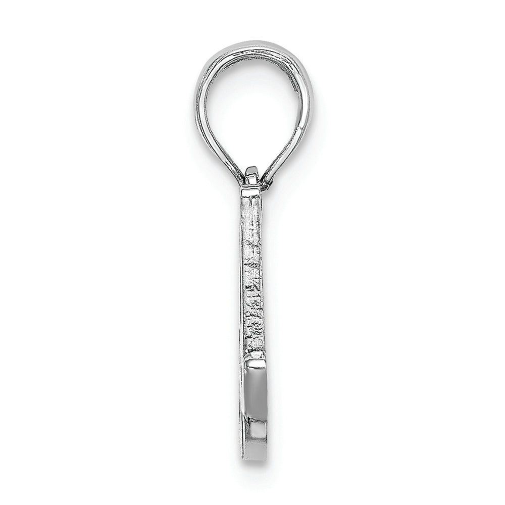 FJC Finejewelers 14k White Gold A Script Initial Charm
