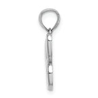 FJC Finejewelers 14k White Gold C Script Initial Charm