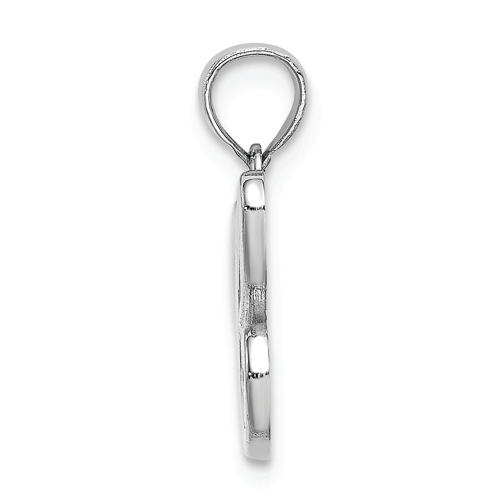 FJC Finejewelers 14k White Gold C Script Initial Charm