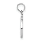 FJC Finejewelers 14k White Gold D Script Initial Charm