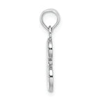 FJC Finejewelers 14k White Gold E Script Initial Charm