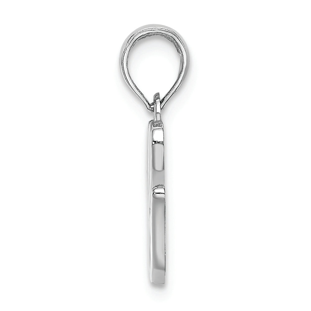 FJC Finejewelers 14k White Gold G Script Initial Charm
