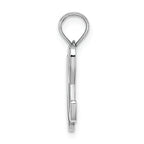 FJC Finejewelers 14k White Gold H Script Initial Charm