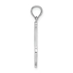 FJC Finejewelers 14k White Gold J Script Initial Charm