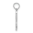 FJC Finejewelers 14k White Gold L Script Initial Charm