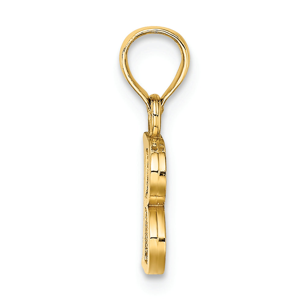 FJC Finejewelers 14k Yellow Gold B Block Initial Charm