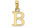 FJC Finejewelers 14k Yellow Gold B Block Initial Charm