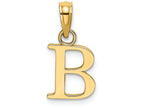 FJC Finejewelers 14k Yellow Gold B Block Initial Charm