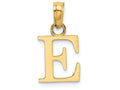 FJC Finejewelers 14k Yellow Gold E Block Initial Charm