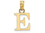 FJC Finejewelers 14k Yellow Gold E Block Initial Charm