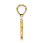 FJC Finejewelers 14k Yellow Gold F Block Initial Charm
