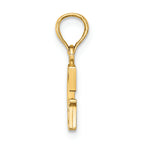 FJC Finejewelers 14k Yellow Gold G Block Initial Charm