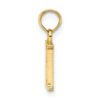 FJC Finejewelers 14k Yellow Gold H Block Initial Charm