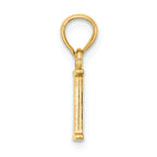 FJC Finejewelers 14k Yellow Gold I Block Initial Charm