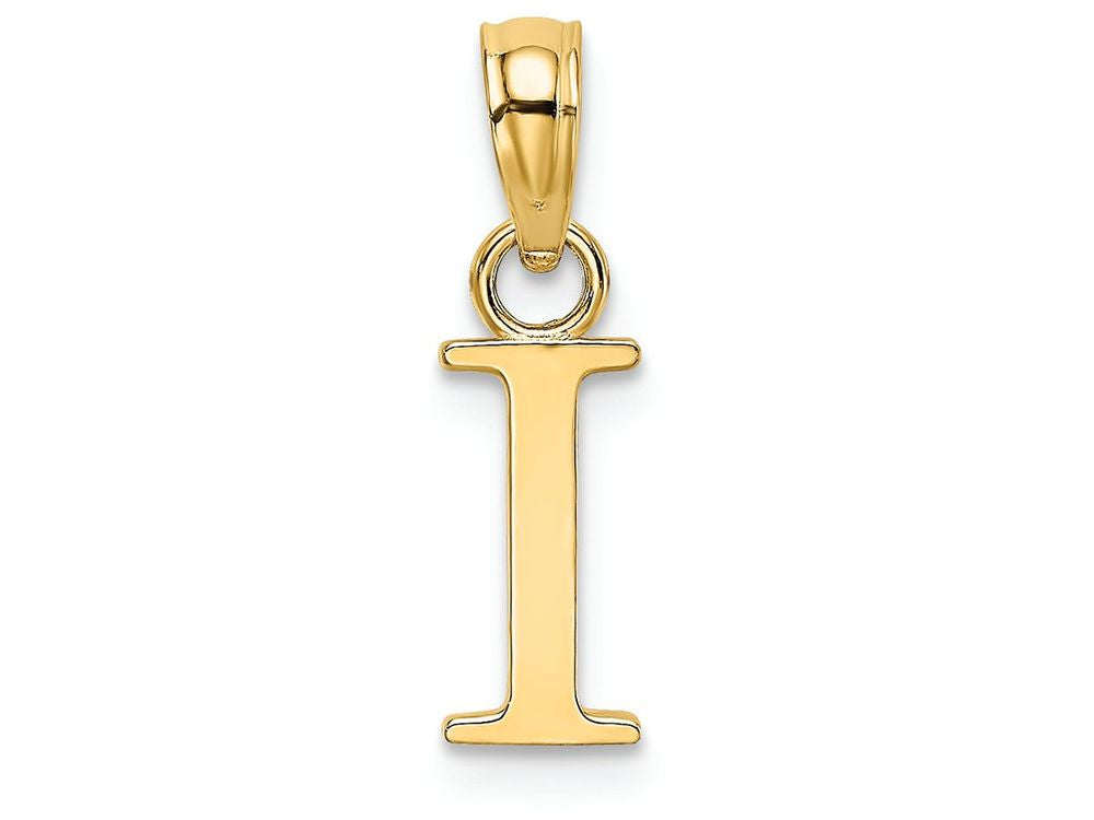 FJC Finejewelers 14k Yellow Gold I Block Initial Charm