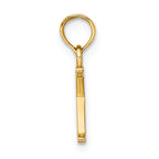 FJC Finejewelers 14k Yellow Gold K Block Initial Charm