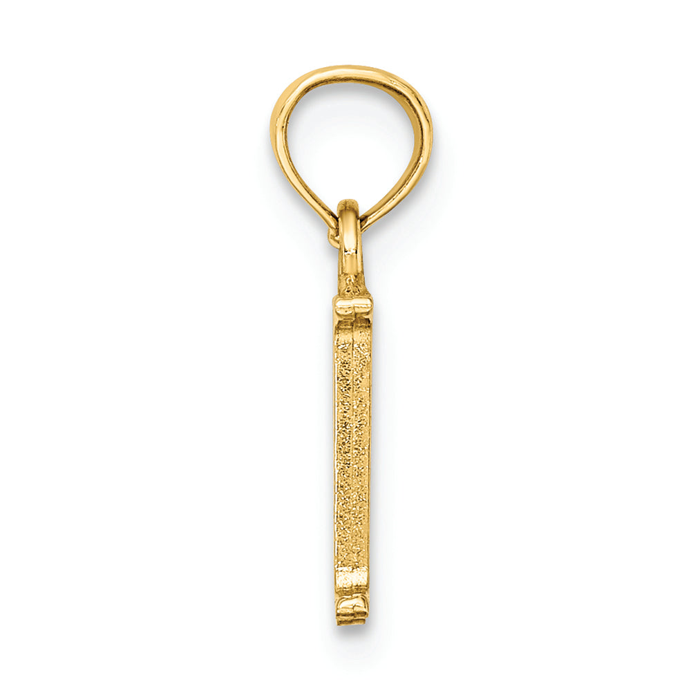 FJC Finejewelers 14k Yellow Gold M Block Initial Charm
