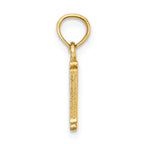 FJC Finejewelers 14k Yellow Gold M Block Initial Charm