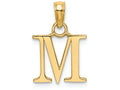 FJC Finejewelers 14k Yellow Gold M Block Initial Charm
